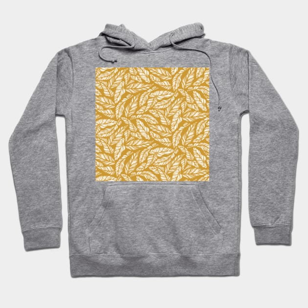 Golden Leaves Hoodie by Carolina Díaz